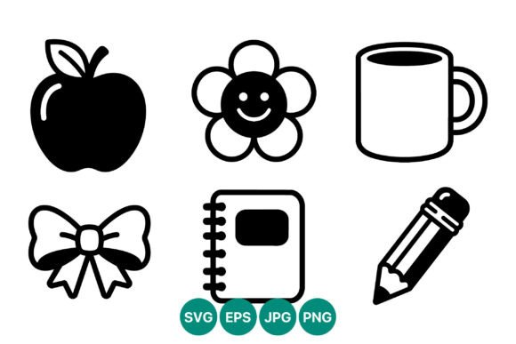A Black & White Icon Set for Editorial and Web Graphics
