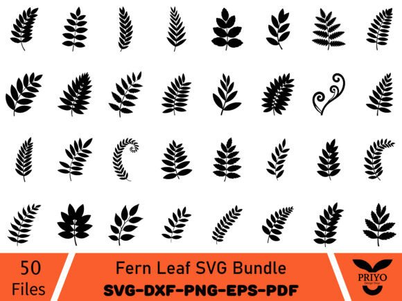 A Fern Leaf SVG Bundle for Elegant Craft Graphics