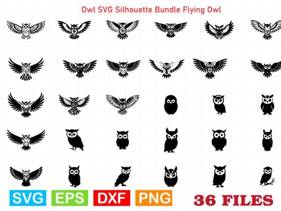 A Flying Owl SVG Bundle for Your Crafting Business