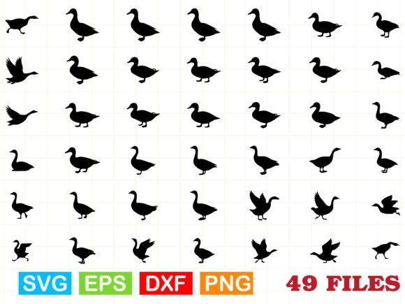 A Goose Silhouette SVG Bundle for Modern Graphics & Illustrations