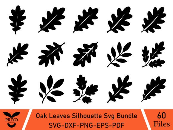 A Practical Review of Oak Leaves Silhouette SVG Graphics