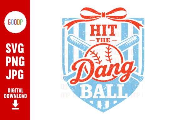 A Realistic Seller's Review of the Hit the Dang Ball Baseball SVG