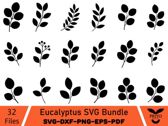 A Versatile Eucalyptus Graphics Bundle for Crafters