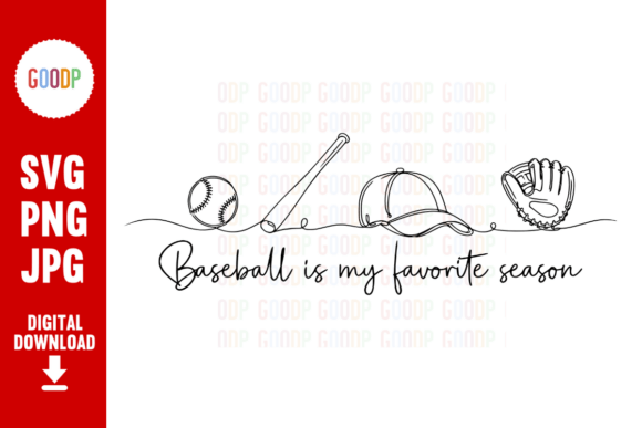 Baseball Favorite Season SVG Graphics for Modern Branding