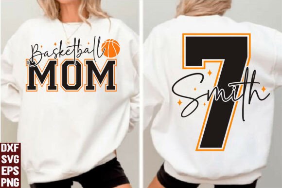 Basketball Mom SVG PNG Graphics for T-Shirt Designs