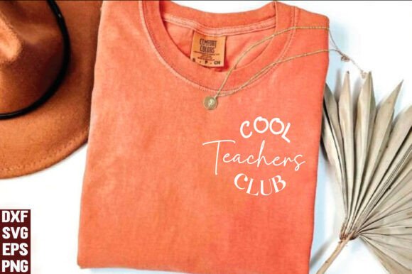 Cool Teachers Club Teacher SVG PNG: A Vibrant Graphic for T-Shirt Designs