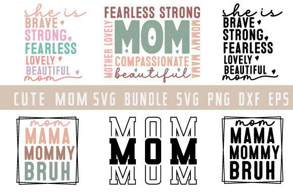 Cute Mother's Day Graphics for T-Shirt Designs