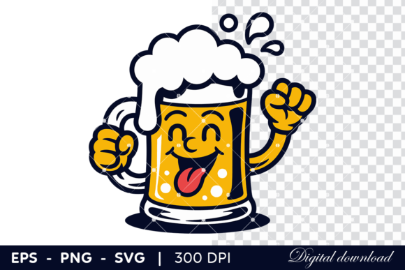 Funny Beer Mug Illustration: A Graphics Review for Creators