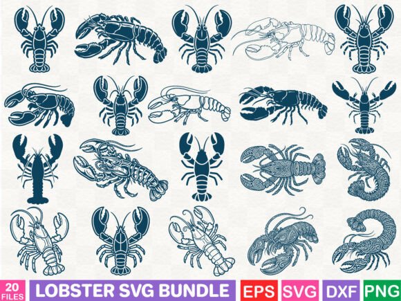 Lobster SVG Bundle: A Versatile Graphic for Local Brands