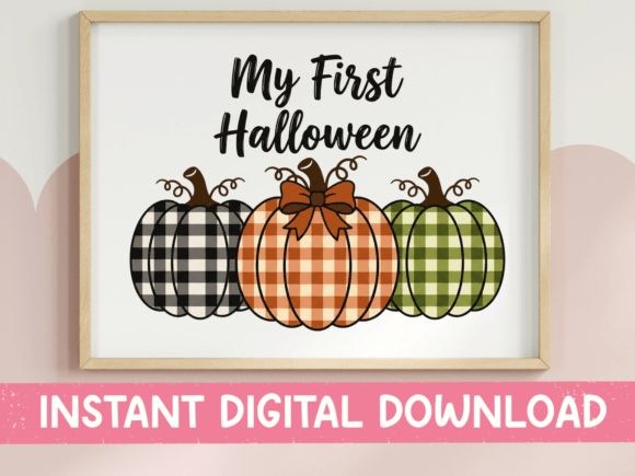 My First Halloween Plaid Pumpkins: A T-Shirt Graphics Gem