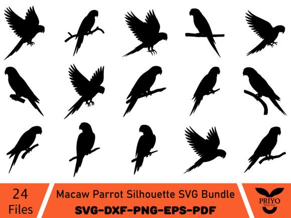 The Macaw Parrot Silhouette SVG Bundle: A Designer's Campaign Tool